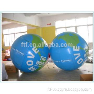 2.5m dia certificated inflatable giant advertising PVC helium balloon FTF hot sale